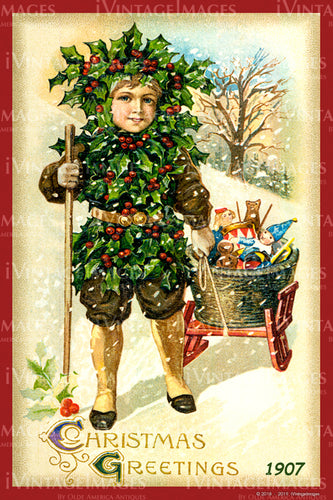 1907 Christmas Postcard - 003