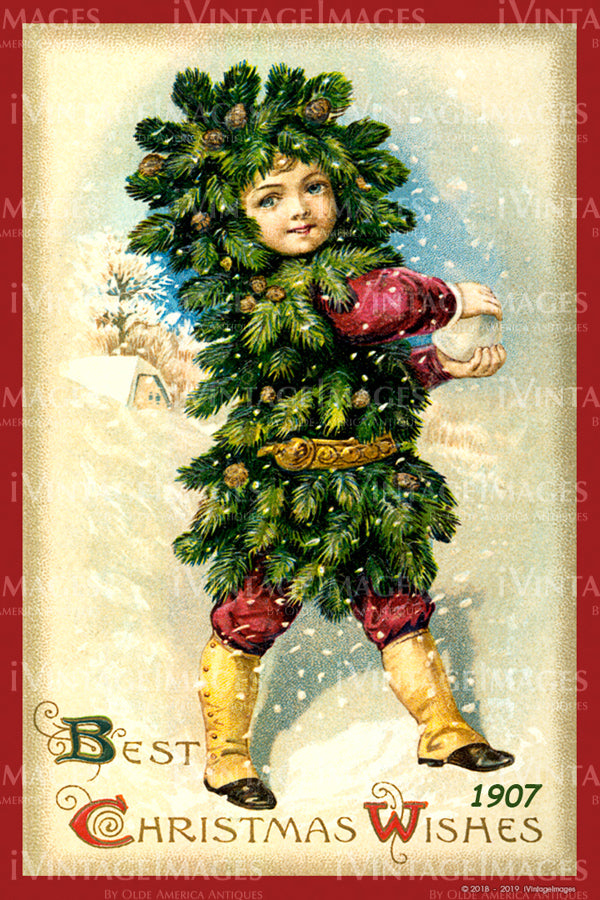 1907 Christmas Postcard - 004