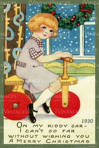 1930 Christmas Postcard - 015
