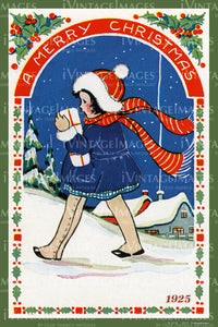 1925 Christmas Postcard - 017