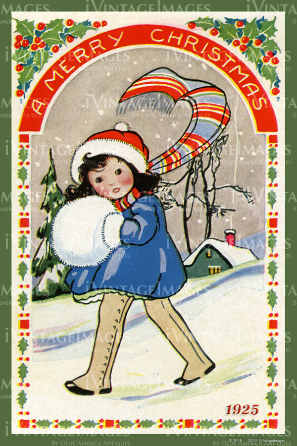 1925 Christmas Postcard - 018