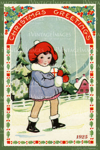 1925 Christmas Postcard - 019