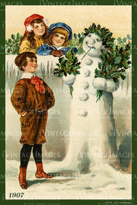 1907 Christmas Postcard - 021
