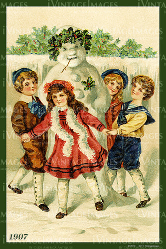 1907 Christmas Postcard - 022