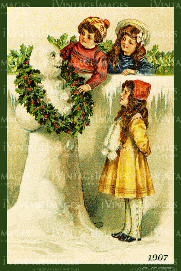 1907 Christmas Postcard - 024