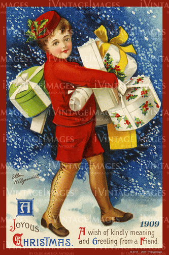 1909 Christmas Postcard - 025
