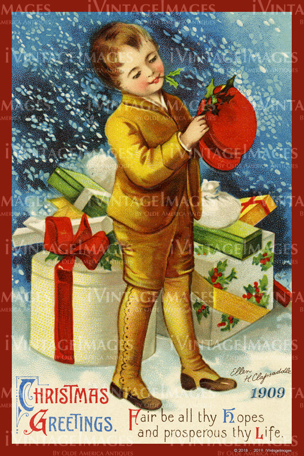 1909 Christmas Postcard - 026