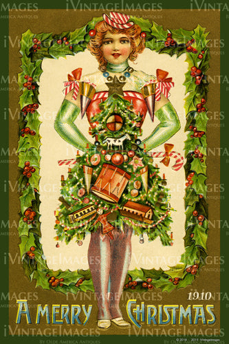 1910 Christmas Postcard - 029