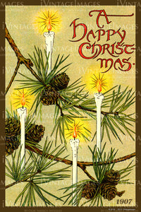 1907 Christmas Postcard - 035