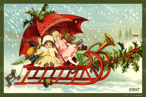 1907 Christmas Postcard - 039