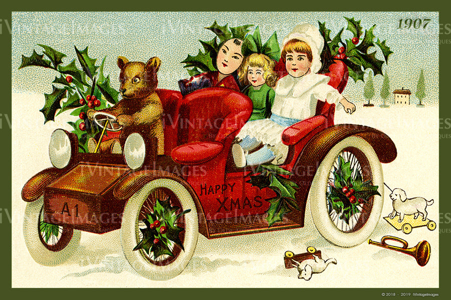 1907 Christmas Postcard- 040