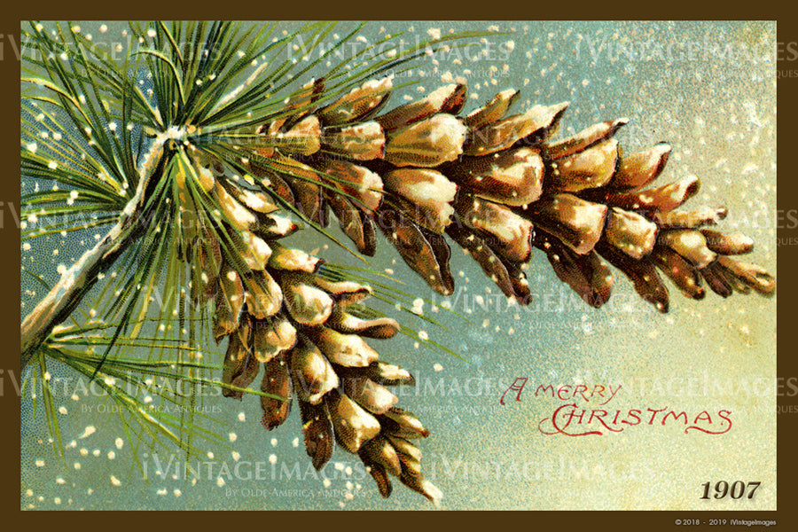1907 Christmas Postcard - 041