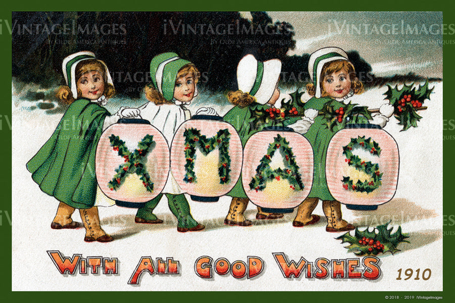 1910 Christmas Postcard - 044