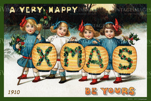 1910 Christmas Postcard - 046