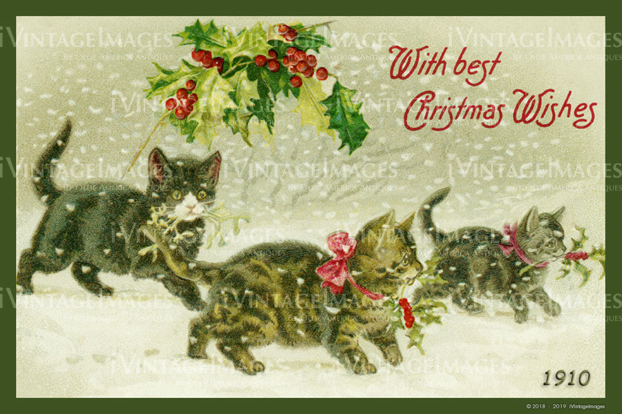 1910 Christmas Postcard - 047