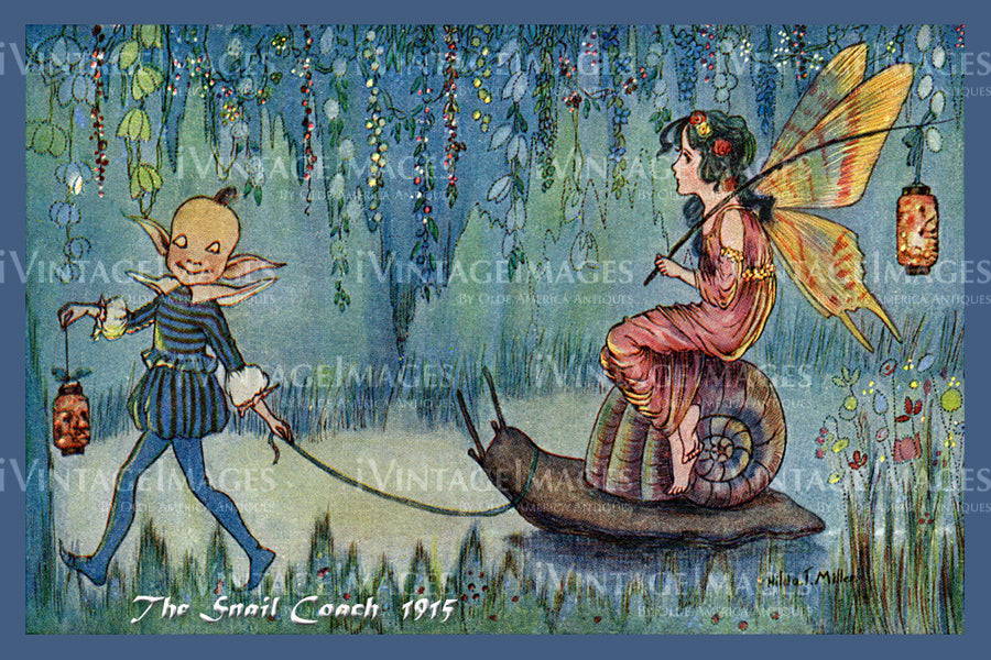 Hilda Miller Fairy 1915 - 9 - The Snail Coach