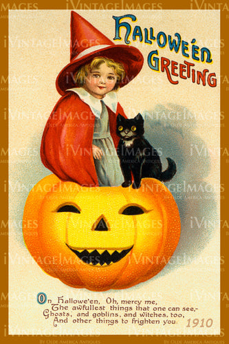 1910 Halloween Postcard - 01