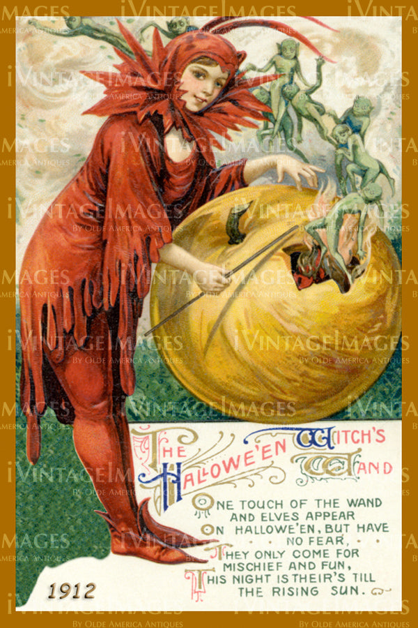 1912 Halloween Postcard - 12