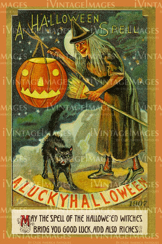 1907 Halloween Postcard - 64