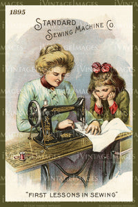 Sewing Trade Card 1895 - 1