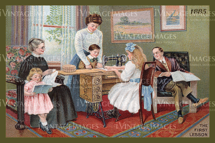 Sewing Trade Card 1885 - 2