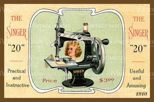Sewing Postcard 1910 - 6