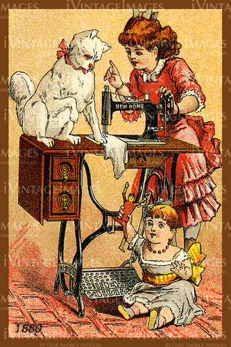 Sewing Trade Card 1880 - 21