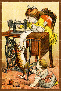 Sewing Trade Card 1880 - 22