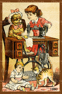 Sewing Trade Card 1880 - 23