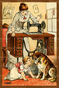 Sewing Trade Card 1880 - 24