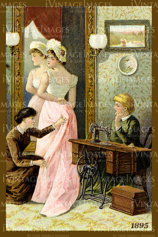 Sewing Trade Card 1895 - 55