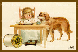 Sewing Trade Card 1885 - 75