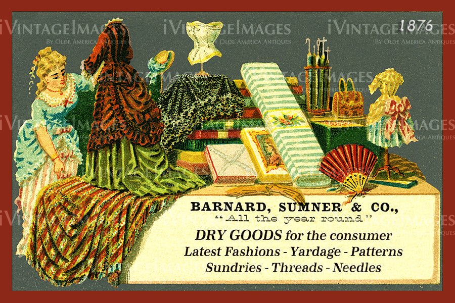 Sewing Trade Card 1876 - 92