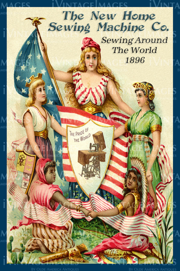Sewing Trade Card 1896 - 155