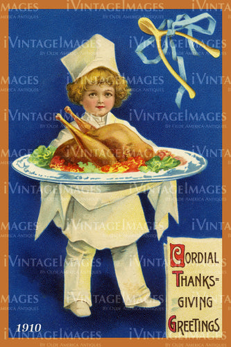 1909 Thanksgiving Postcard - 09