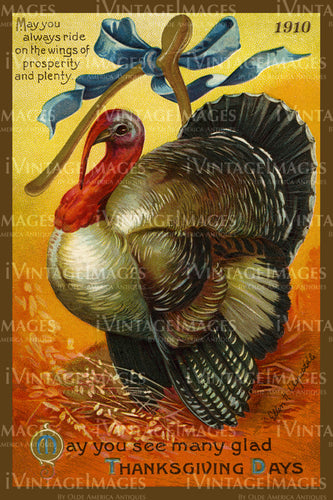 1909 Thanksgiving Postcard - 13