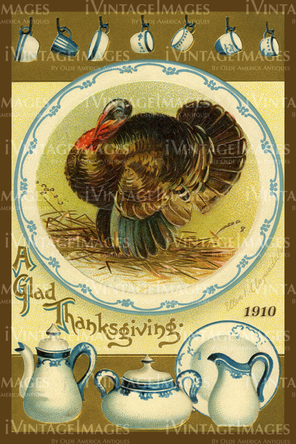 1909 Thanksgiving Postcard - 14