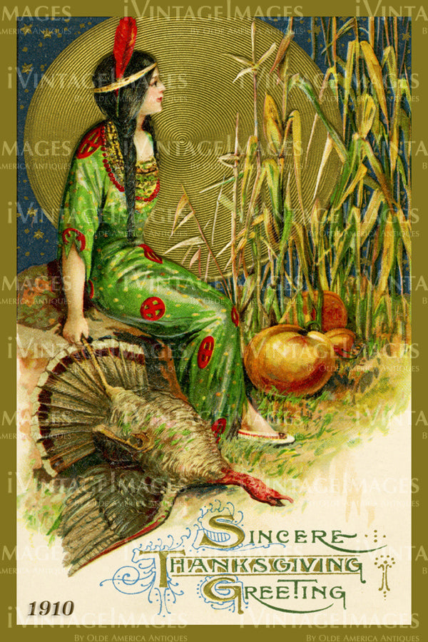 1910 Thanksgiving Postcard - 21