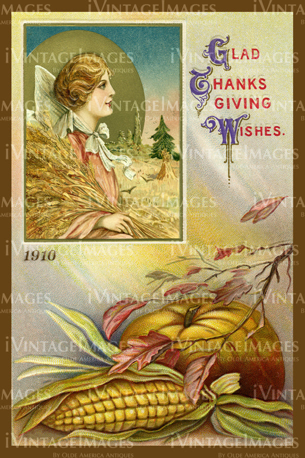 1910 Thanksgiving Postcard - 25