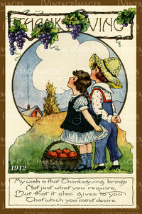 1912 Thanksgiving Postcard - 32