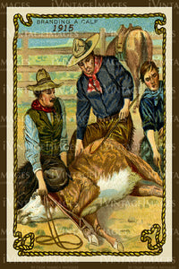 Cowboy Trade Card 1915 - 15