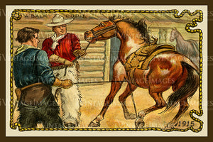 Cowboy Trade Card 1915 - 16