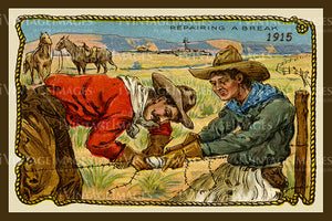 Cowboy Trade Card 1915 - 17