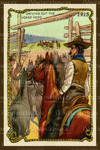 Cowboy Trade Card 1915 - 18