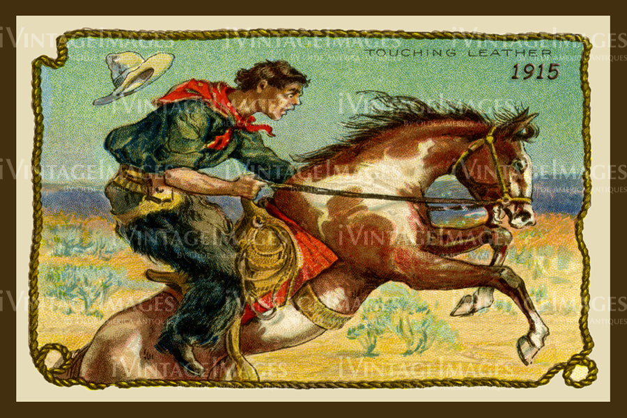 Cowboy Trade Card 1915 - 19