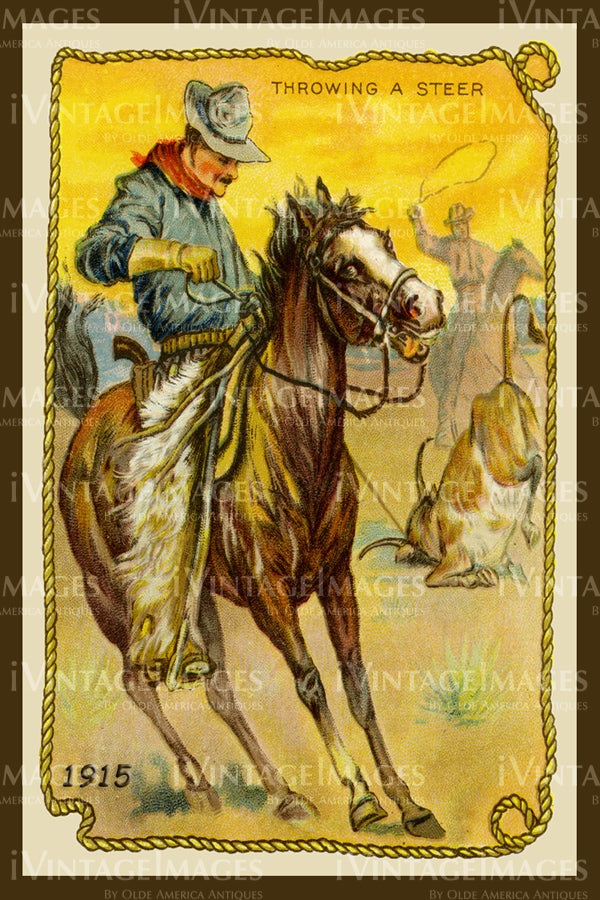 Cowboy Trade Card 1915 - 23