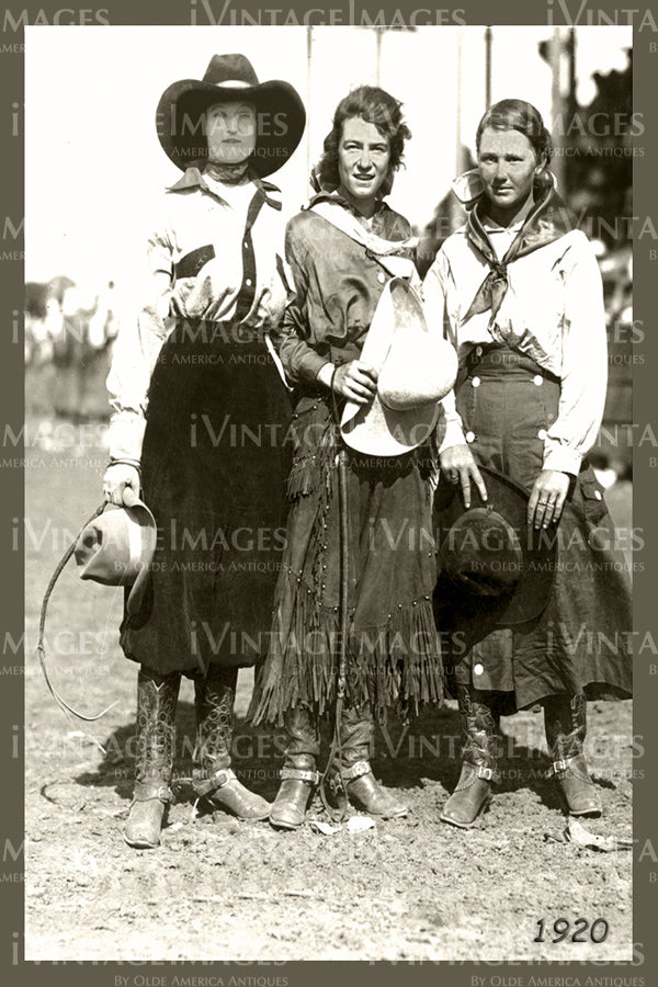 1920 Rodeo Cowgirls Photo - 60