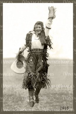 1915 Rodeo Cowgirl Photo - 61