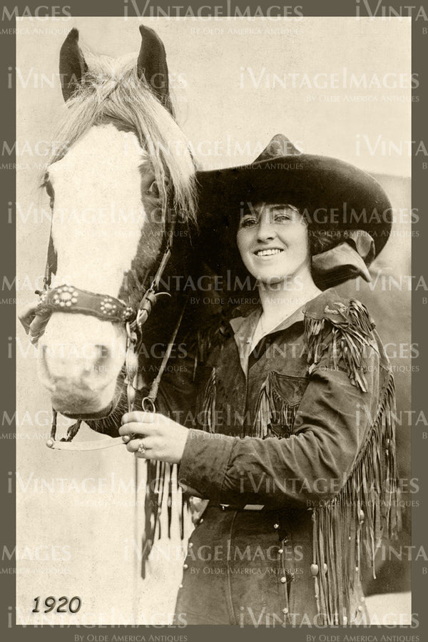 1920 Rodeo Cowgirl Photo - 63