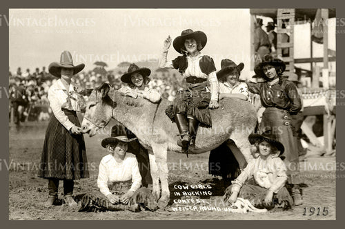 1915 Rodeo Cowgirls Photo - 67